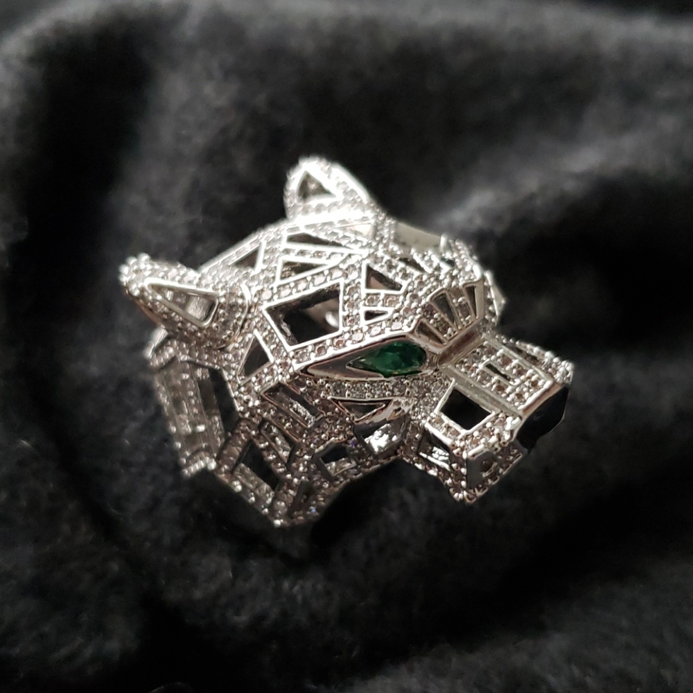 Tiger head Statement ring